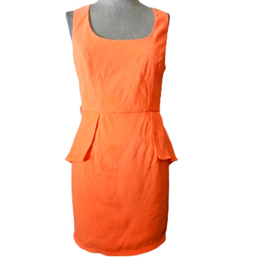 Orange Bodycon Cocktail Dress Size Small